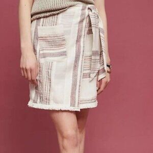 Anthropologie Holding Horses Avery Wrap Skirt Size 6